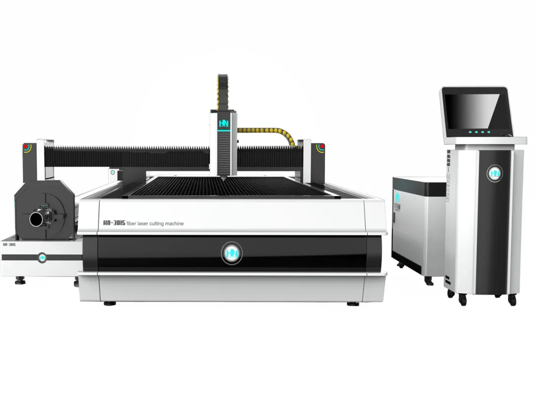 Hongniu High Speed Small Fiber Laser Cutting Machine Laser Cutter for Metal Plate and Tube