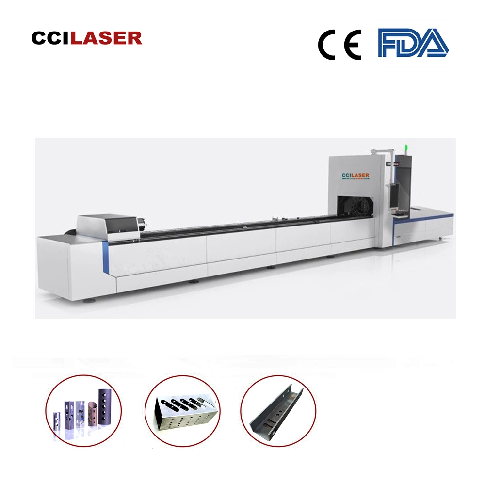 Ccilaser P Series Carbon Steel Stainless Steel Pipe Small Fiber Laser Cutter 1500W