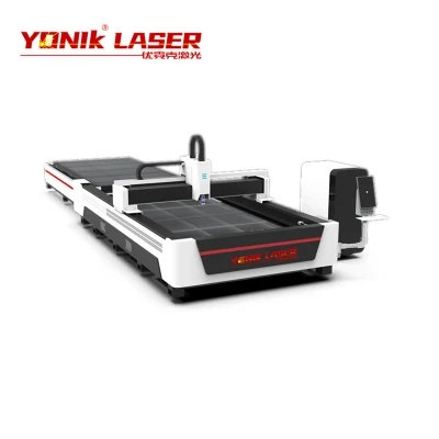 CNC Metal Fiber Laser Cutting Engraving Cutter with 1500W 2000W 3000W 6000W Stainless Steel Aluminum Mild Steel Sheet/Plate/Pipe/Tube Exchange Table
